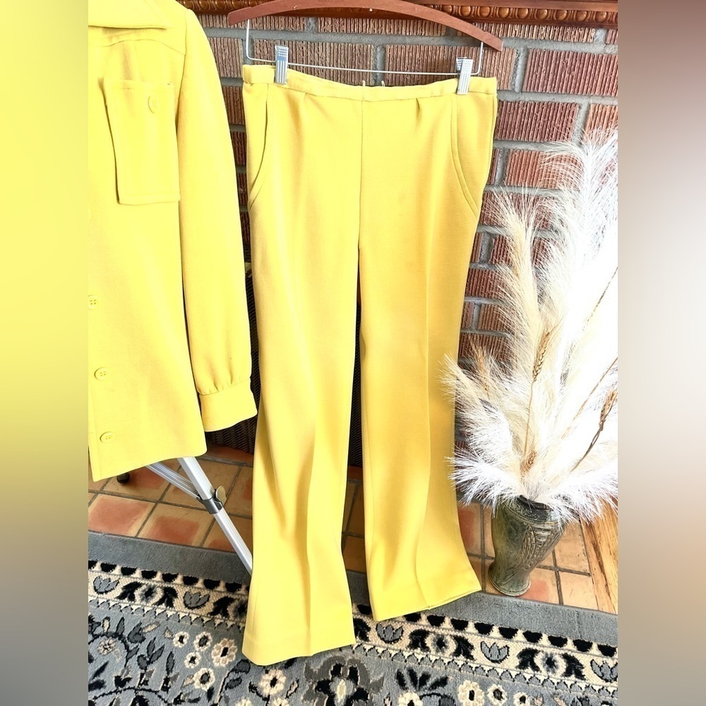 KIMBERLY VINTAGE MUSTARD WOOL PANTS